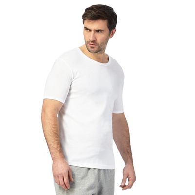 Big and tall white two pack t-shirts